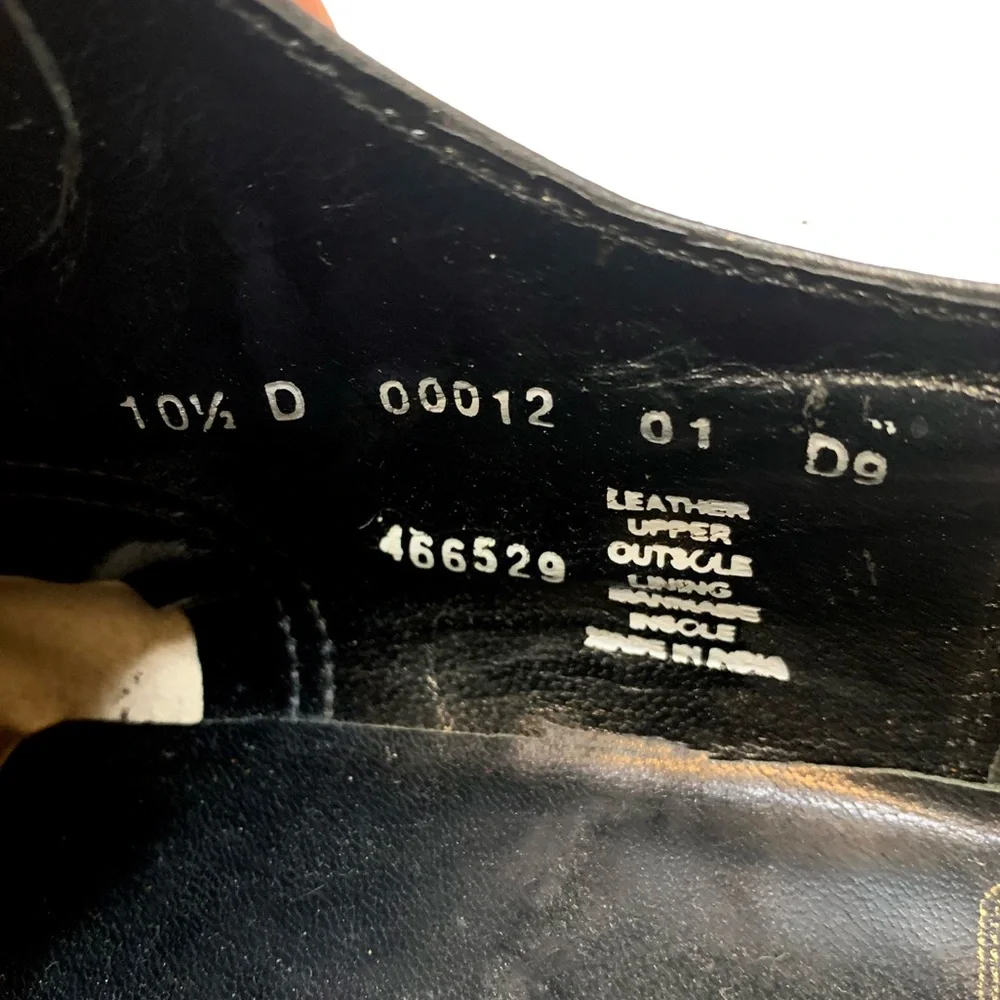 10.5 / Stacy Adams Black Leather Men's Oxfords